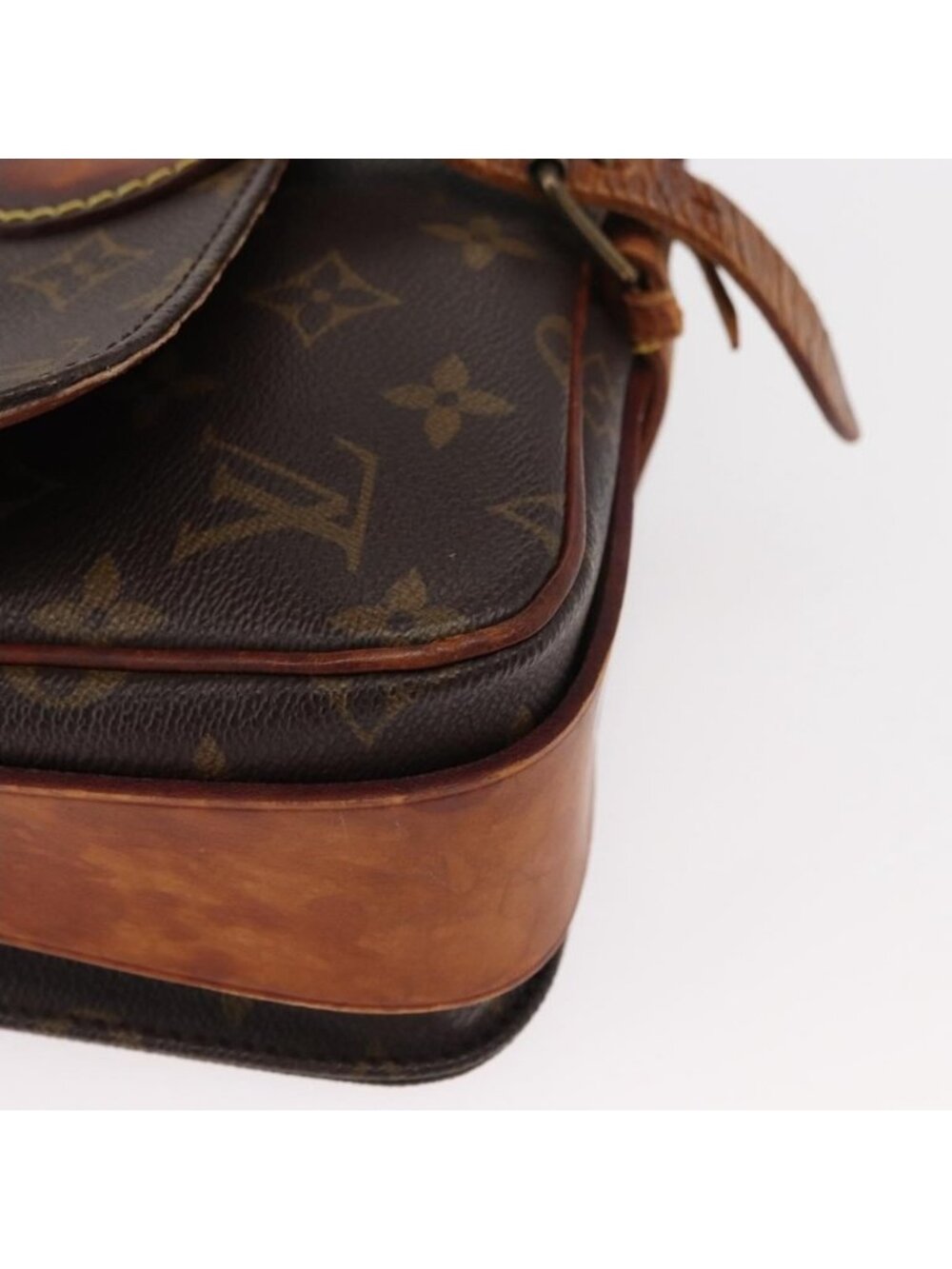 Authentic LOUIS VUITTON Monogram Cartouchiere MM Shoulder Bag M51253 LV - Picture 7 of 16